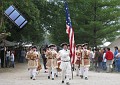 Bagpipes, drums, pipers, everyone is making music.